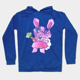 Cute Purple Bunny Girl Hoodie